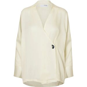 Selected Slfjolly Ls Wrap Top B 40 Cream 40 Selected Slfjolly Ls Wrap Top B 40 Cream 40