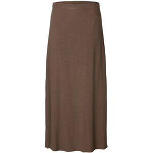 Selected Slfviva Hw Ankle Linen Blend Skirt Noos 44 Brown 44 Selected Slfviva Hw Ankle Linen Blend Skirt Noos 44 Brown 44