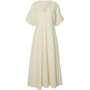 Selected Slwmaddie Ss Closed Back Midi Dress Noos 44 Cream 44 Selected Slwmaddie Ss Closed Back Midi Dress Noos 44 Cream 44