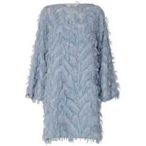 Selected Slfmyline Relaxed Ls Boat Neck Dress B 42 Blue 42 Selected Slfmyline Relaxed Ls Boat Neck Dress B 42 Blue 42
