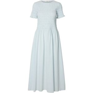 Selected Slfhannah Regular Ss Ankle Dress B 36 Blue 36 Selected Slfhannah Regular Ss Ankle Dress B 36 Blue 36