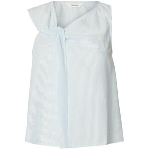 Selected Slfhannah Sl Twist Top 42 Blue 42 Selected Slfhannah Sl Twist Top 42 Blue 42