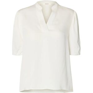 Selected Slflaurina 2/4 Sleeve Top Ex 42 Cream 42 Selected Slflaurina 2/4 Sleeve Top Ex 42 Cream 42