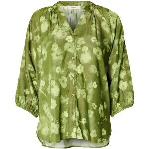 Selected Slfgiona-Alberta 3/4 Shirt B 42 Green 42 Selected Slfgiona-Alberta 3/4 Shirt B 42 Green 42