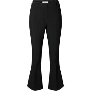 Selected Slfslim Rita Kick Flared Cropped Mw Pant 42 Black 42 Selected Slfslim Rita Kick Flared Cropped Mw Pant 42 Black 42