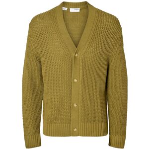 Selected Slhdereck Ls Knit Struc Relaxed Cardigan M Khaki M Selected Slhdereck Ls Knit Struc Relaxed Cardigan M Khaki M