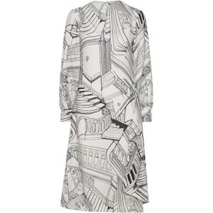 STINE GOYA Shoulder Pleated Long Dress, 2255 C XS Cream XS STINE GOYA Shoulder Pleated Long Dress, 2255 C XS Cream XS
