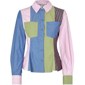 STINE GOYA 2405 Multi-Stripe Shirting, Pocket S Blue S STINE GOYA 2405 Multi-Stripe Shirting, Pocket S Blue S