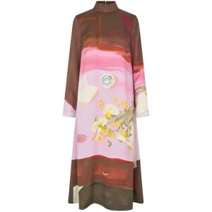 STINE GOYA Dry Viscose, Long Sleeve Midi Dress S Patterned S STINE GOYA Dry Viscose, Long Sleeve Midi Dress S Patterned S