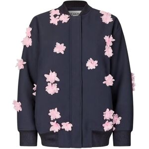 STINE GOYA Double Sided Crepe, Floral Bomber Jacket XS Pink XS STINE GOYA Double Sided Crepe, Floral Bomber Jacket XS Pink XS