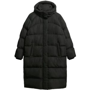 Superdry Longline Hooded Puffer Jacket M Black M Superdry Longline Hooded Puffer Jacket M Black M