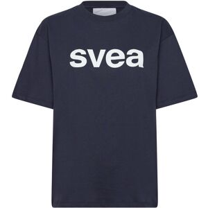 Svea Swaustin Boxy Logo Ss T-Shirt XS Navy XS Svea Swaustin Boxy Logo Ss T-Shirt XS Navy XS