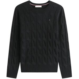 Tommy Hilfiger Soft Wool Cable C-Nk Ls Swt XXXL Black XXXL Tommy Hilfiger Soft Wool Cable C-Nk Ls Swt XXXL Black XXXL