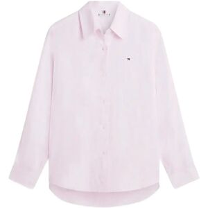 Tommy Hilfiger Ess Linen Relaxed Ls Shirt 44 Pink 44 Tommy Hilfiger Ess Linen Relaxed Ls Shirt 44 Pink 44