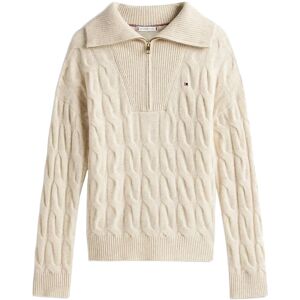 Tommy Hilfiger Soft Wool Cable 1/2 Zip Ls Swt XXXL Cream XXXL Tommy Hilfiger Soft Wool Cable 1/2 Zip Ls Swt XXXL Cream XXXL