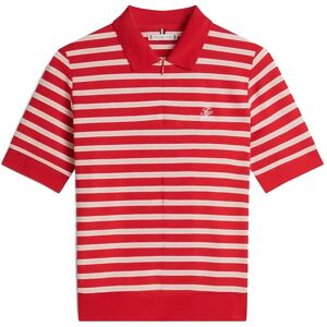 Tommy Hilfiger Th Script Lyocell Zip Ss Polo M Red M Tommy Hilfiger Th Script Lyocell Zip Ss Polo M Red M