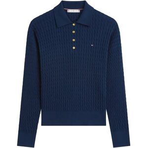 Tommy Hilfiger Co Cable Fine Gg Rlxd Polo Swt XL Navy XL Tommy Hilfiger Co Cable Fine Gg Rlxd Polo Swt XL Navy XL