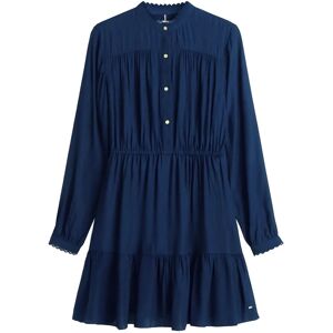 Tommy Hilfiger Fluid Jacquard Gathered Dress 36 Navy 36 Tommy Hilfiger Fluid Jacquard Gathered Dress 36 Navy 36