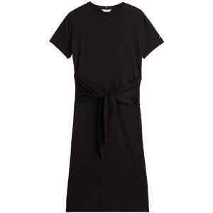 Tommy Hilfiger Co Slub Knot Midi Drs M Black M Tommy Hilfiger Co Slub Knot Midi Drs M Black M