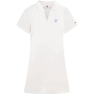Tommy Hilfiger Th Script Open-Nk Polo Drs XS White XS Tommy Hilfiger Th Script Open-Nk Polo Drs XS White XS