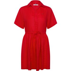 Tommy Hilfiger Ess Linen Short Ss Dress M Red M Tommy Hilfiger Ess Linen Short Ss Dress M Red M