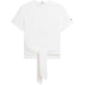 Tommy Hilfiger Co Slub Knot Ss Tee XXS White XXS Tommy Hilfiger Co Slub Knot Ss Tee XXS White XXS