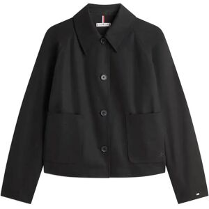 Tommy Hilfiger Cotton Short Jacket XS Black XS Tommy Hilfiger Cotton Short Jacket XS Black XS
