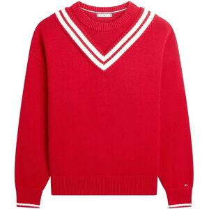 Tommy Hilfiger Varsity Cricket C-Nk Ls Swt S Red S Tommy Hilfiger Varsity Cricket C-Nk Ls Swt S Red S