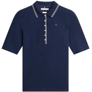 Tommy Hilfiger Lyocell Tipping Slim 1/2Slv Polo S Navy S Tommy Hilfiger Lyocell Tipping Slim 1/2Slv Polo S Navy S