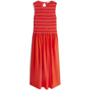 Tommy Hilfiger Smock Linen Ns Midi Dress S Red S Tommy Hilfiger Smock Linen Ns Midi Dress S Red S