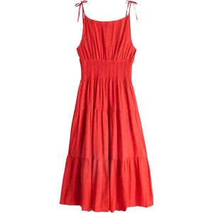 Tommy Hilfiger Smock Tie Ns Midi Dress M Red M Tommy Hilfiger Smock Tie Ns Midi Dress M Red M