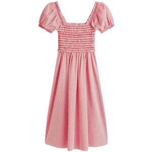 Tommy Hilfiger Gingham Smock Ss Midi Dress S Red S Tommy Hilfiger Gingham Smock Ss Midi Dress S Red S