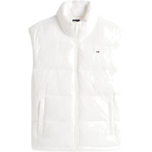 Tommy Jeans Tjw Essential Puffer Vest Shiny M White M Tommy Jeans Tjw Essential Puffer Vest Shiny M White M