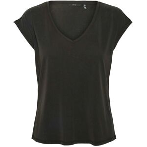Vero Moda Vmfilli Ss V-Neck Tee Noos L Black L Vero Moda Vmfilli Ss V-Neck Tee Noos L Black L