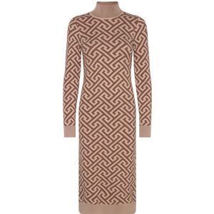 Vero Moda Vmaria Ls High-Neck Calf Dress XS Brown XS Vero Moda Vmaria Ls High-Neck Calf Dress XS Brown XS