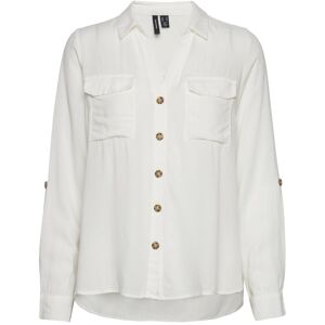 Vero Moda Vmbumpy L/S Shirt New Wvn Noos XS White XS Vero Moda Vmbumpy L/S Shirt New Wvn Noos XS White XS