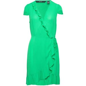 Vero Moda Vmmenny Short C/S Wrap Dress Wvn Ga XS Green XS Vero Moda Vmmenny Short C/S Wrap Dress Wvn Ga XS Green XS