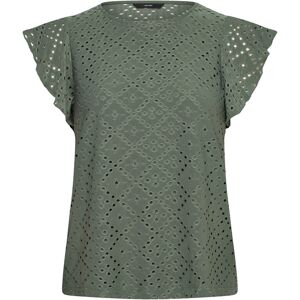 Vero Moda Vmtassa Sl Frill Top Noos L Green L Vero Moda Vmtassa Sl Frill Top Noos L Green L