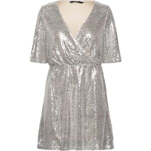 Vero Moda Vmkaje 2/4 Short Dress Jrs XS Silver XS Vero Moda Vmkaje 2/4 Short Dress Jrs XS Silver XS
