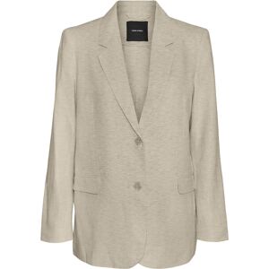 Vero Moda Vmmindy Ls Loose Linen Blazer Mix 34 Beige 34 Vero Moda Vmmindy Ls Loose Linen Blazer Mix 34 Beige 34