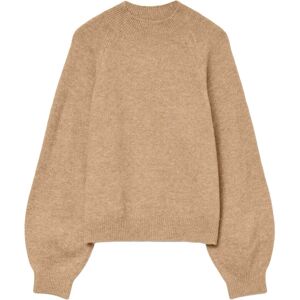 Vero Moda Vmleaf Ls High Neck Pullover Noos S Beige S Vero Moda Vmleaf Ls High Neck Pullover Noos S Beige S