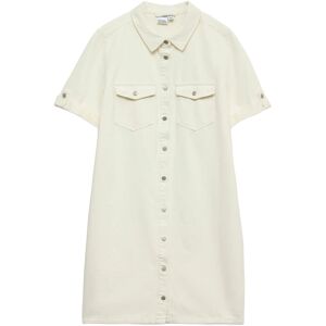 Vero Moda Vmjennie Ss Short Denim Dress Ga Noos L White L Vero Moda Vmjennie Ss Short Denim Dress Ga Noos L White L
