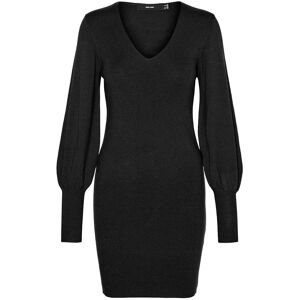 Vero Moda Vmhollykarispuff Ls V-Neck Dress Ga Boo XS Black XS Vero Moda Vmhollykarispuff Ls V-Neck Dress Ga Boo XS Black XS