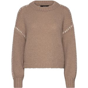 Vero Moda Vmfeng Ls O-Neck Pullover Ga Boo L Brown L Vero Moda Vmfeng Ls O-Neck Pullover Ga Boo L Brown L