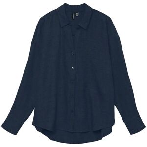 Vero Moda Vmmelaney Queeny Ls Shirt Wvn Noos M Navy M Vero Moda Vmmelaney Queeny Ls Shirt Wvn Noos M Navy M