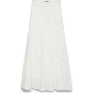 Vero Moda Awkeeley Hw Long Skirt Noos M White M Vero Moda Awkeeley Hw Long Skirt Noos M White M