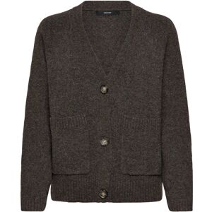 Vero Moda Vmboom Ls V-Neck Button Cardigan Ga Noos L Brown L Vero Moda Vmboom Ls V-Neck Button Cardigan Ga Noos L Brown L