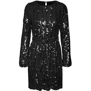 Vero Moda Vmefa Ls Short Dress Jrs L Black L Vero Moda Vmefa Ls Short Dress Jrs L Black L