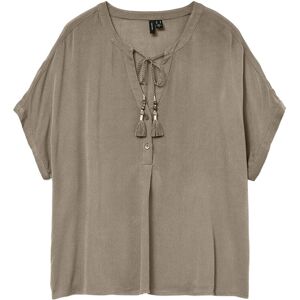 Vero Moda Vmbente Ss Wide Top Wvn Ga M Khaki M Vero Moda Vmbente Ss Wide Top Wvn Ga M Khaki M