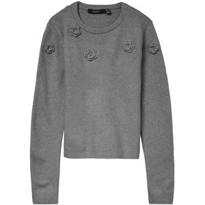 Vero Moda Vmrose Ls O-Neck Pullover Boo M Grey M Vero Moda Vmrose Ls O-Neck Pullover Boo M Grey M